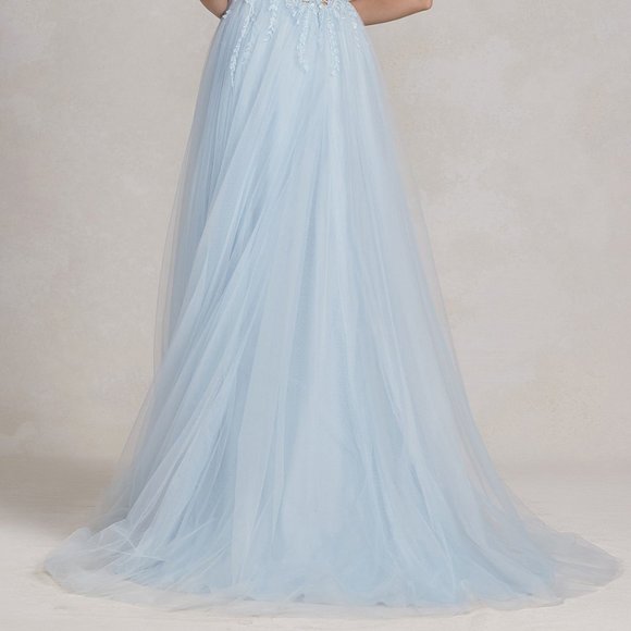 NEW FLOOR LENGTH DRESS WITH ELEGANT SLIT ON THE SKIRT & FLORAL PATTERNS NX J1089 - Picture 7 of 7